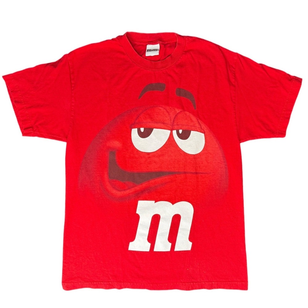 M&M's‎ Red Character Graphic T Shirt Large Vintage Style Candy Tee 2009